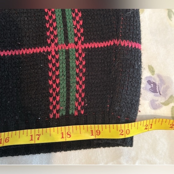 Vintage Marcella Tricot Checkered Rose Sweater - Picture 11 of 13